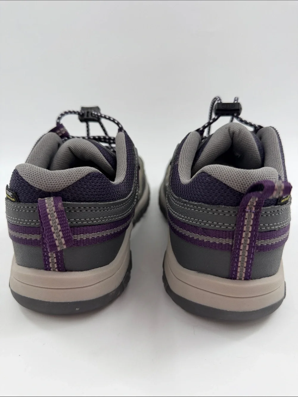 KEEN Kids' Targhee Low Waterproof Hiking Shoe Magnet/Tillandsia Purple Youth 3